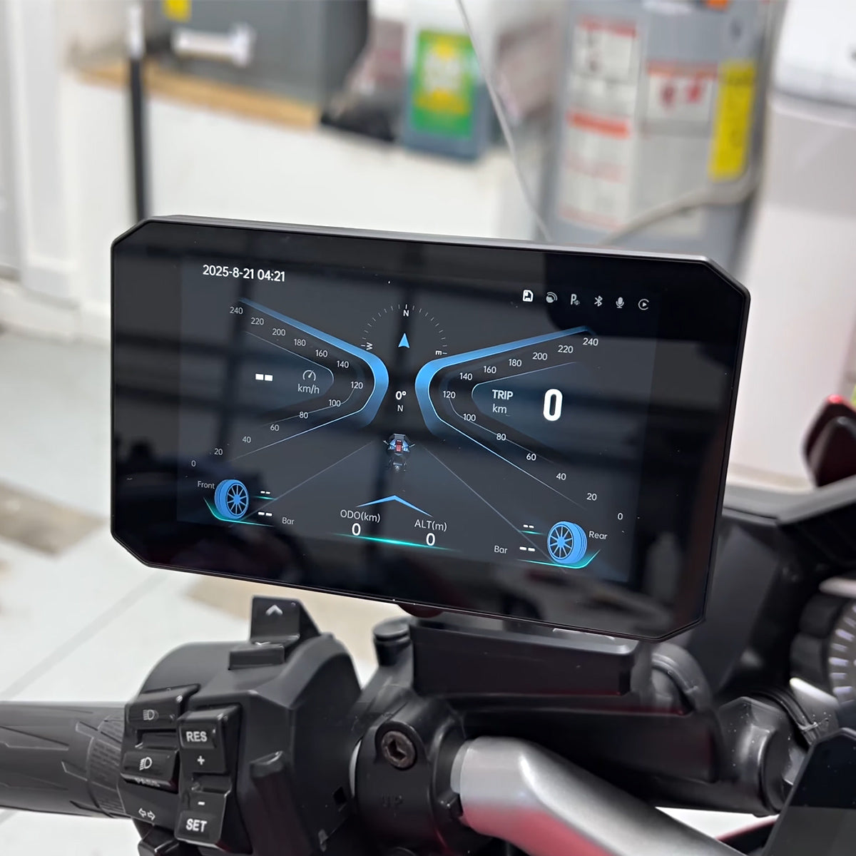 Linkifun Motorcycle Dash Cam Series with optional front and rear cameras, GPS recording, and wireless CarPlay and Android Auto support