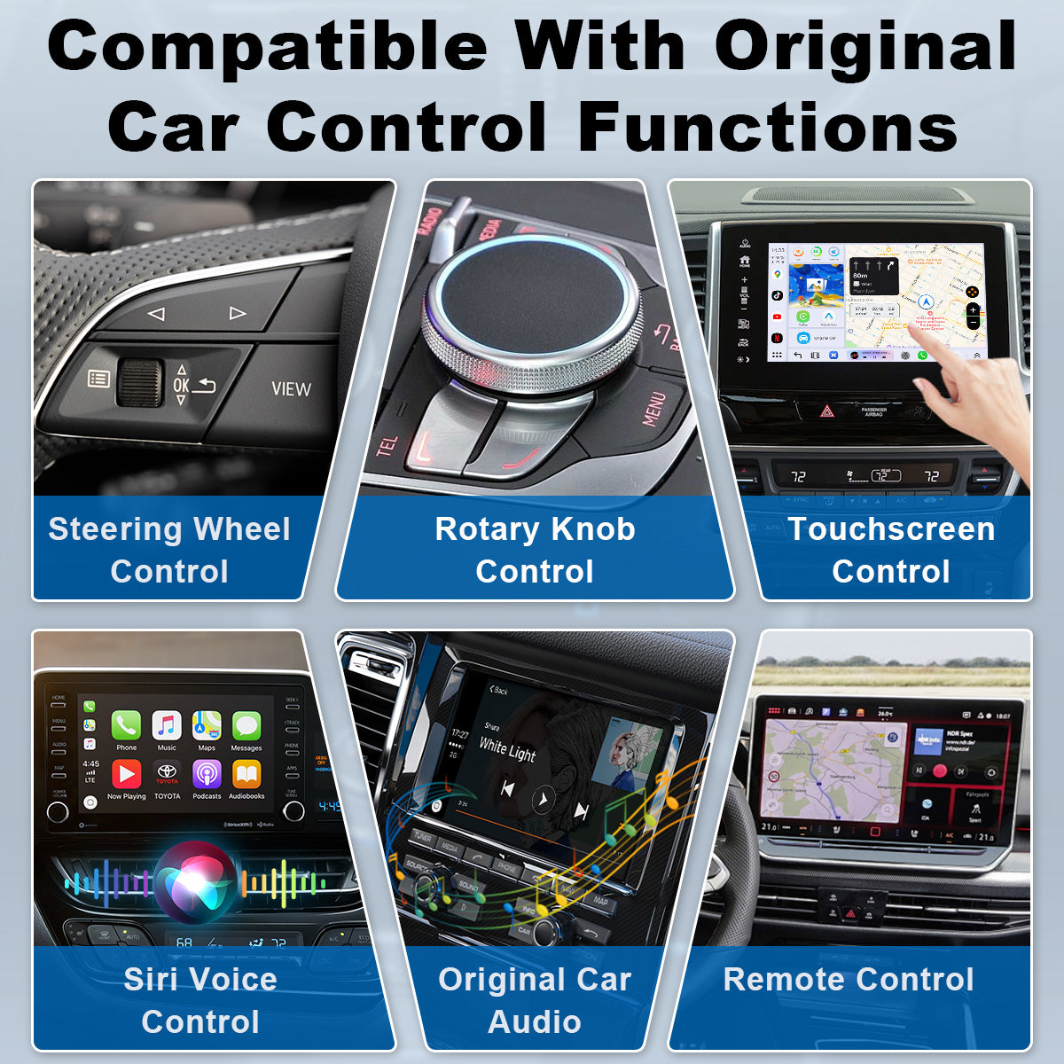 Linkifun™ GT8D Android 15 Smart AI Box – Wireless CarPlay/Android Auto Adapter with Ambient Lighting, HDMI Out, and Built-in GPS