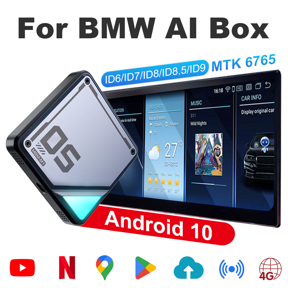 Linkifun™ L8 Carplay Android AI Box for BMW/ Mini Cooper - Customizable System ID6/ID7/ID8/ID8.5/ID9