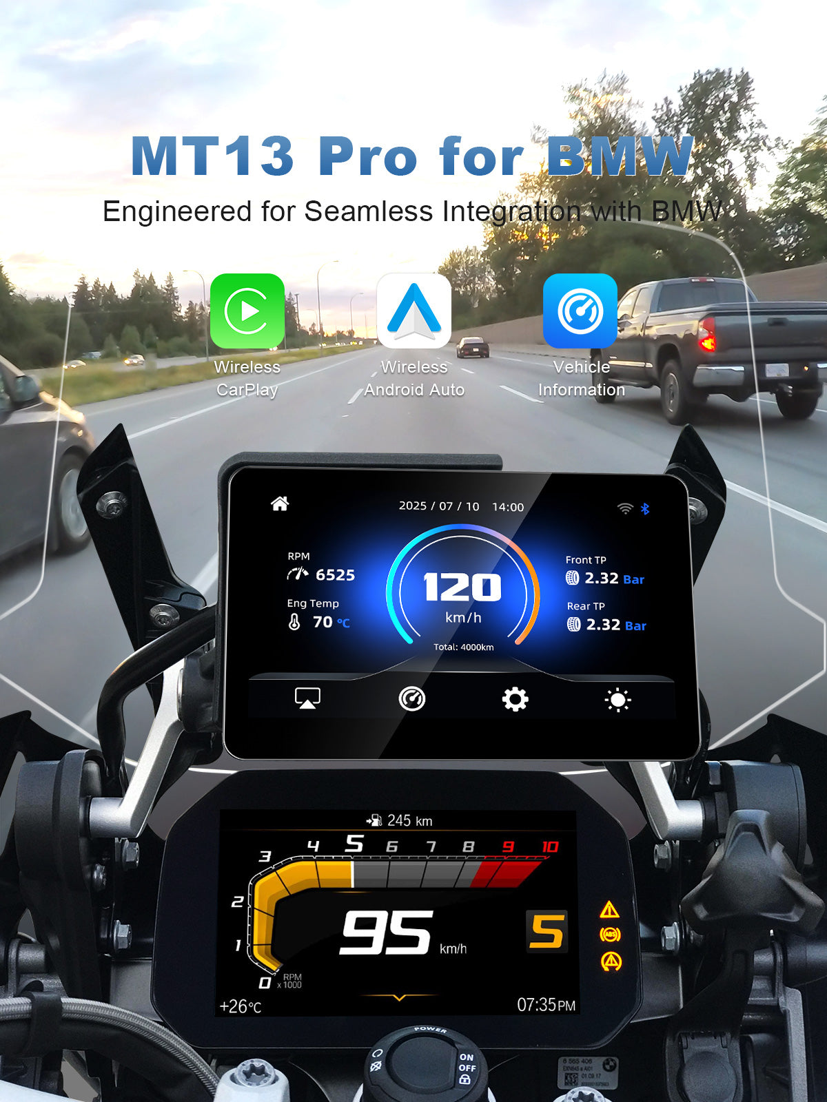 Linkifun-MT13Pro-Wireless-CarPlay-Android-Auto-Vehicle-Information-BMW-Display