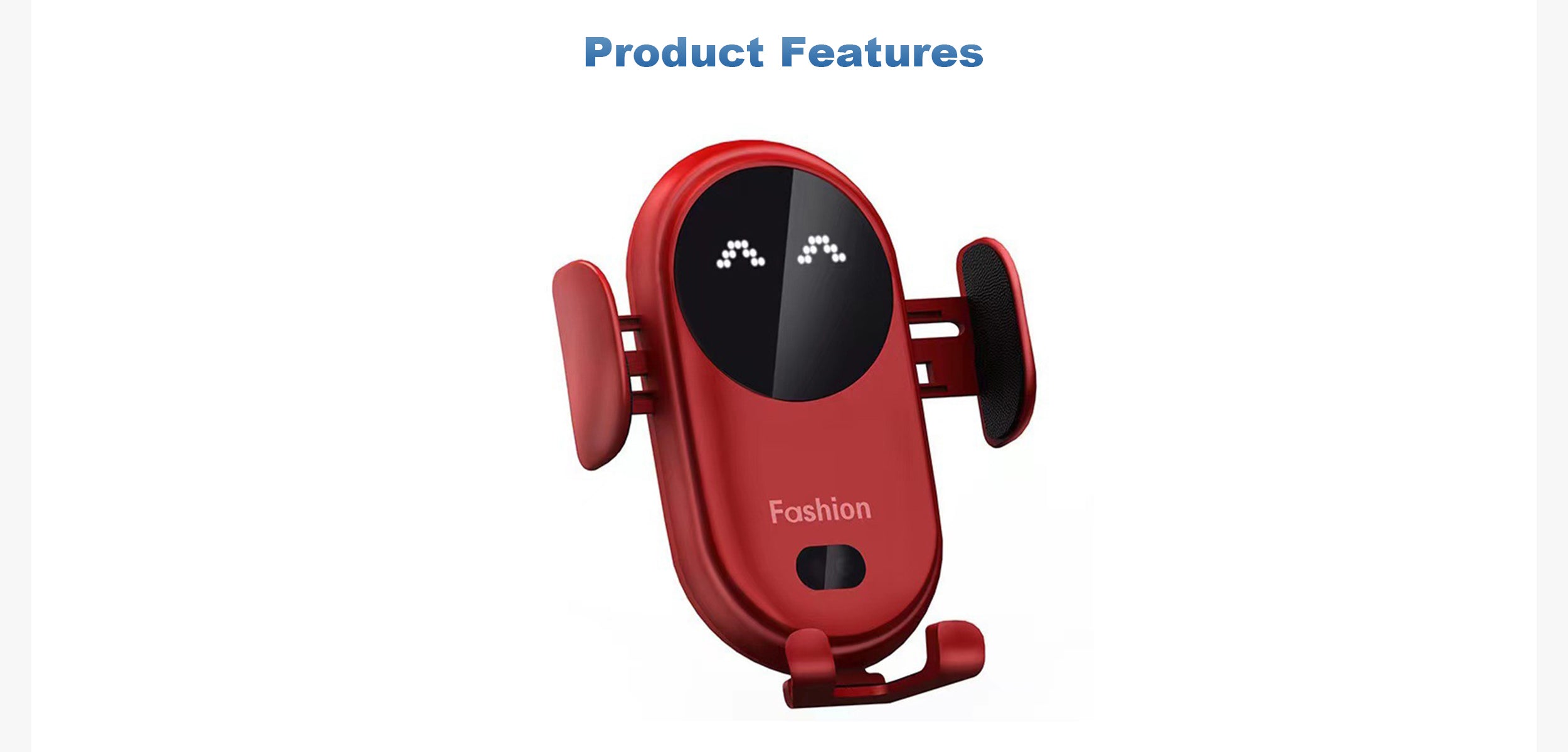 Linkifun-Smart-Automatic-Infrared-Sensing-Wireless-Fast-Charging-Car-Mount-Product-Highlights-Desktop