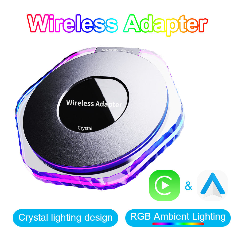 新品未使用 Si+ CRYSTAL ALL IN ONE Linkifun™ Z1 Mini Crystal Wired CarPlay/Android Auto to Wireless Adapt