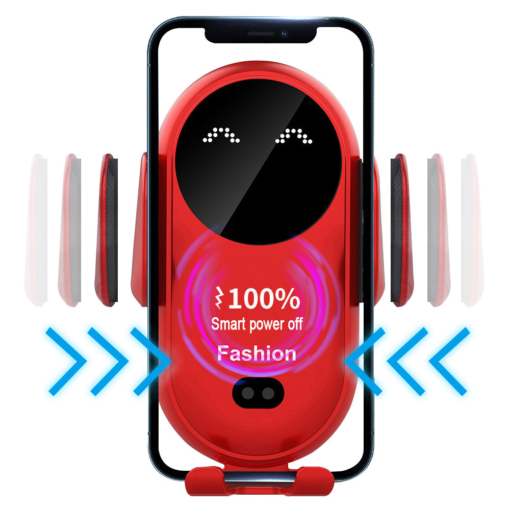 Smart Automatic Infrared Sensing Wireless Fast Charging Car Mount for