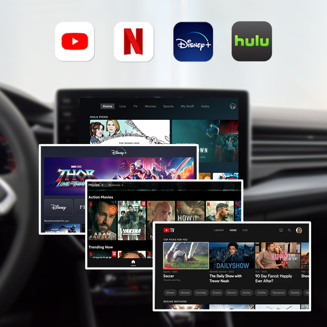 Linkifun™ GT6 Android 13 Smart AI Box Wireless Carplay/ Android Auto Adapter with HDMI