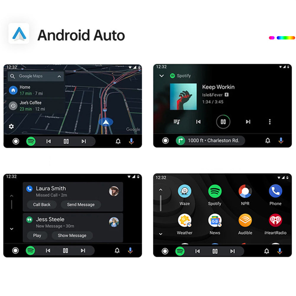 Linkifun™ RGB Mini Wireless Carplay/Android Auto Adapter with Ambient Lighting