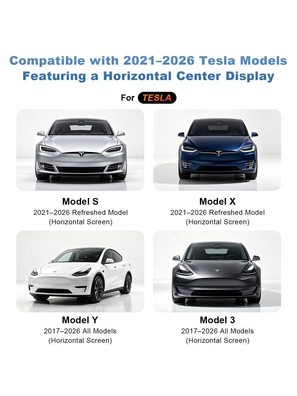 Linkifun L10 Tesla Android 13 AI Box compatible with 2021 to 2026 Model S Model X and 2017 to 2026 Model 3 Model Y with horizontal center display
