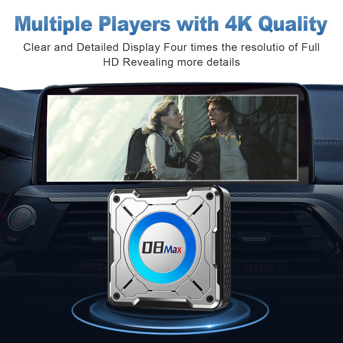 Linkifun™ L8 Max Android 16 AI Box for BMW – Wireless CarPlay & Android Auto Adapter with HDMI Out, Google Play, Upgrade BMW ID6/ID7/ID8/ID8.5/ID9