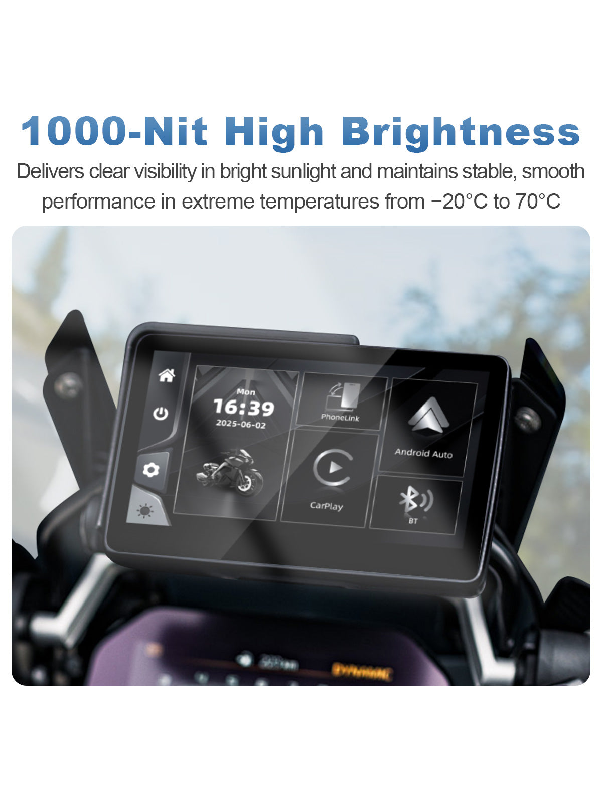 Linkifun MT13A 6.2 inch navigation screen for BMW 1000 nit high brightness display interface