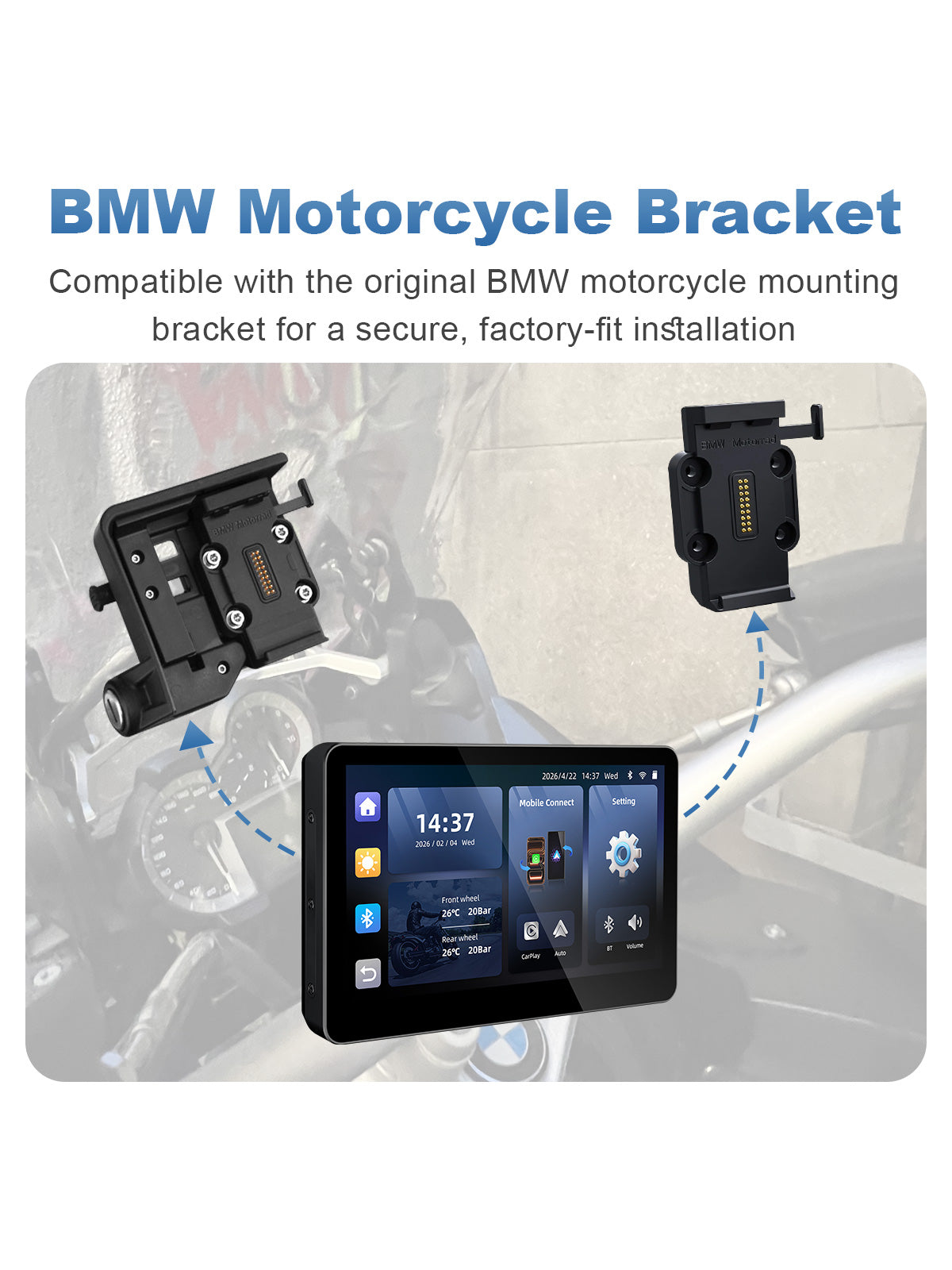 Linkifun MT13A 6.2 inch navigation screen for BMW OEM bracket compatibility