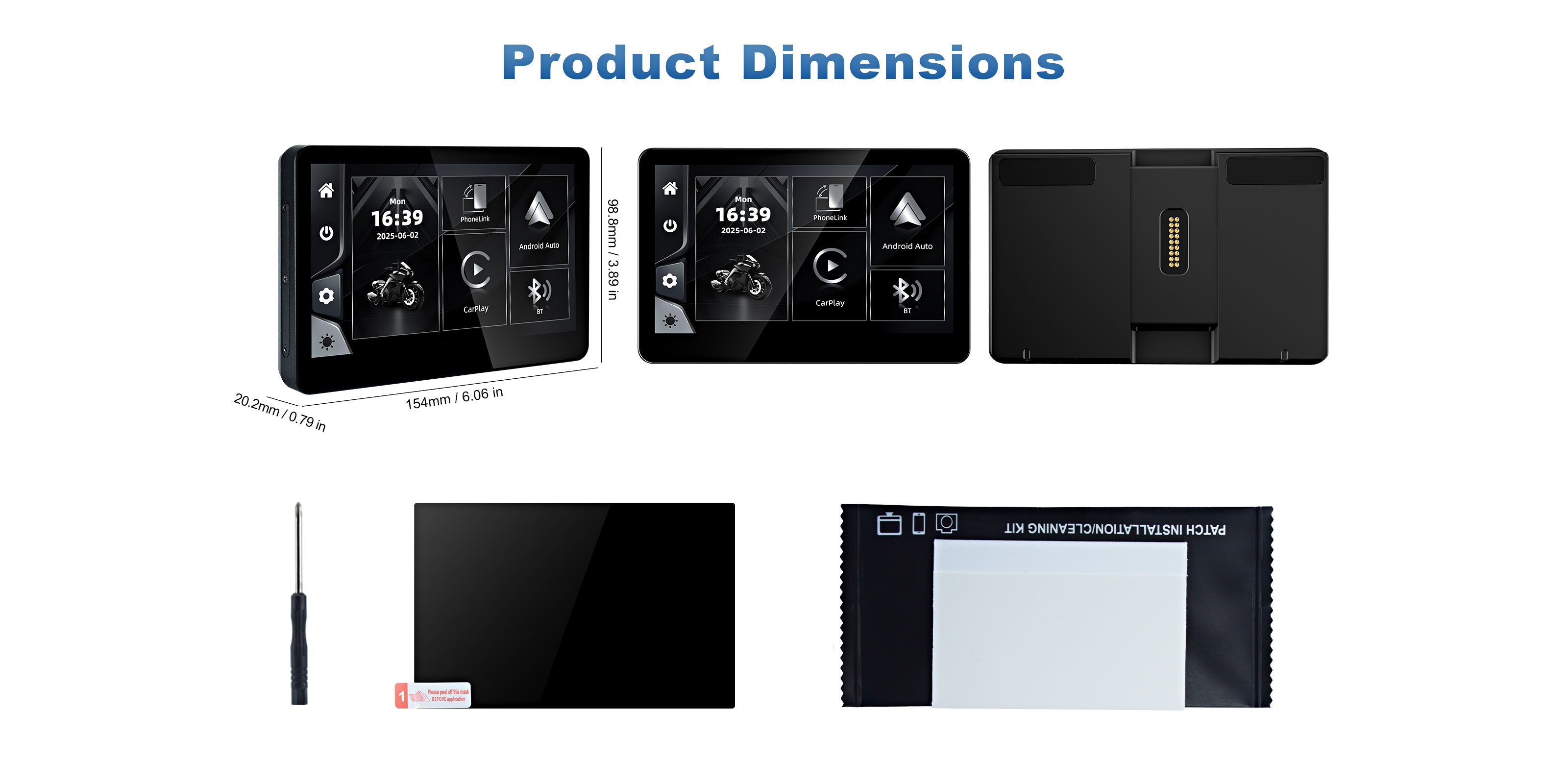 Linkifun MT13A 6.2 inch navigation screen for BMW product specifications desktop view