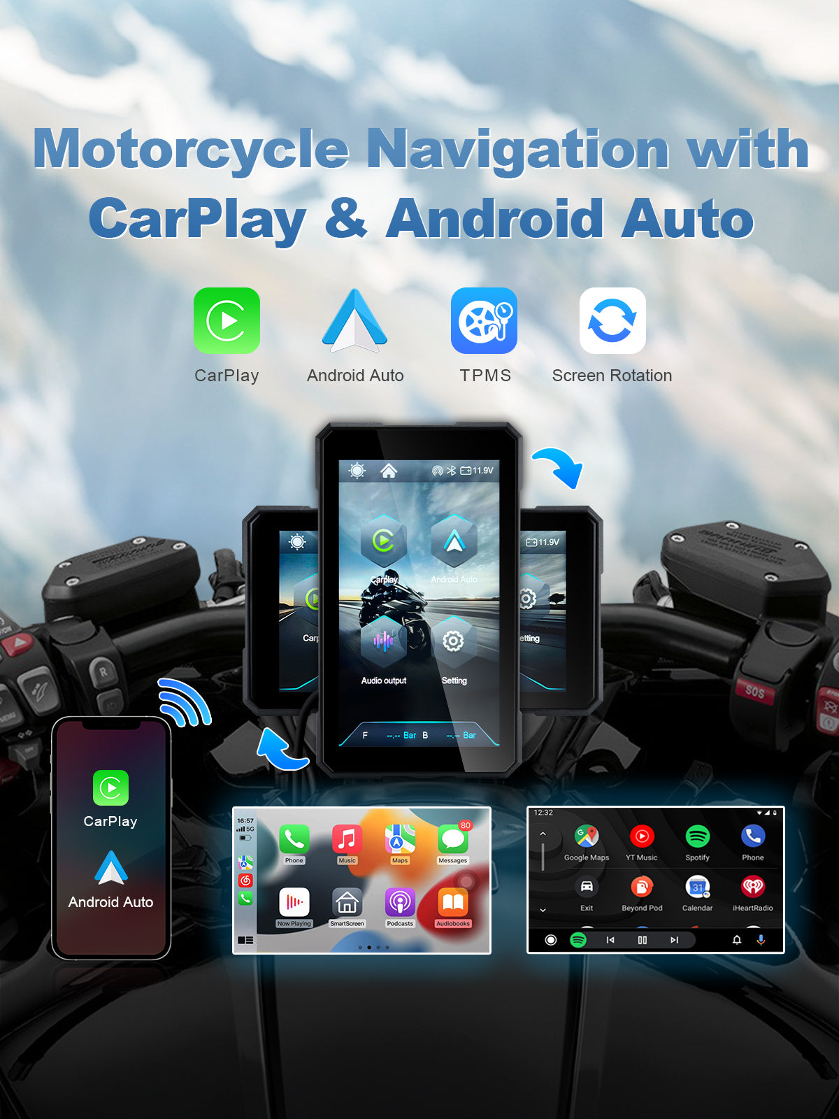 linkifun-mt15-motorcycle-navigation-screen-wireless-carplay-android-auto-optional-tpms-rotating-display