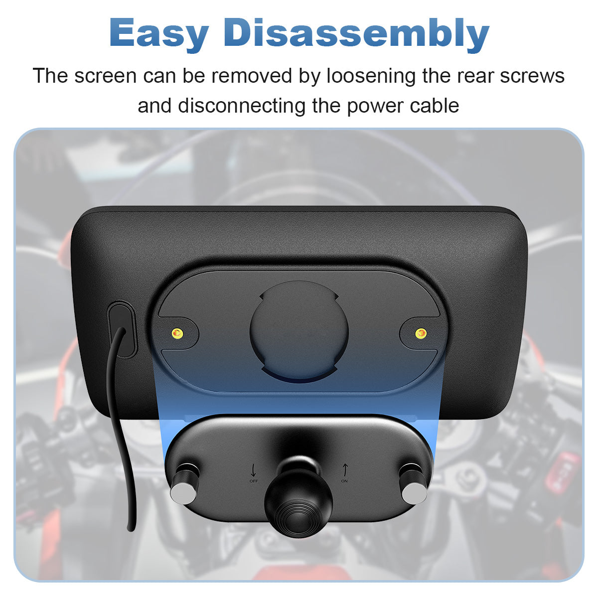 Linkifun™ MT5 / MT5A 6.25" Motorcycle Navigation Display with Wireless CarPlay, Android Auto, Screen Mirroring, Universal Mount (Optional DVR, GPS & TPMS)