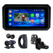 Écran de navigation pour moto Linkifun™ MT9A 6" avec CarPlay et Android Auto sans fil, caméras DVR avant et arrière, TPMS, étanche IP67