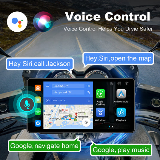 Motorcycle dash cam with voice recognition feature, enabling hands-free operations and focused riding