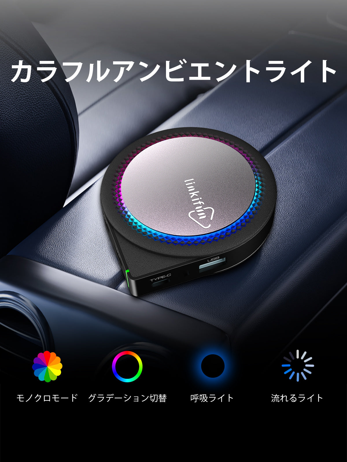 Linkifun™ GT6 Pro Android 13 スマートAIボックス｜ワイヤレスCarPlay