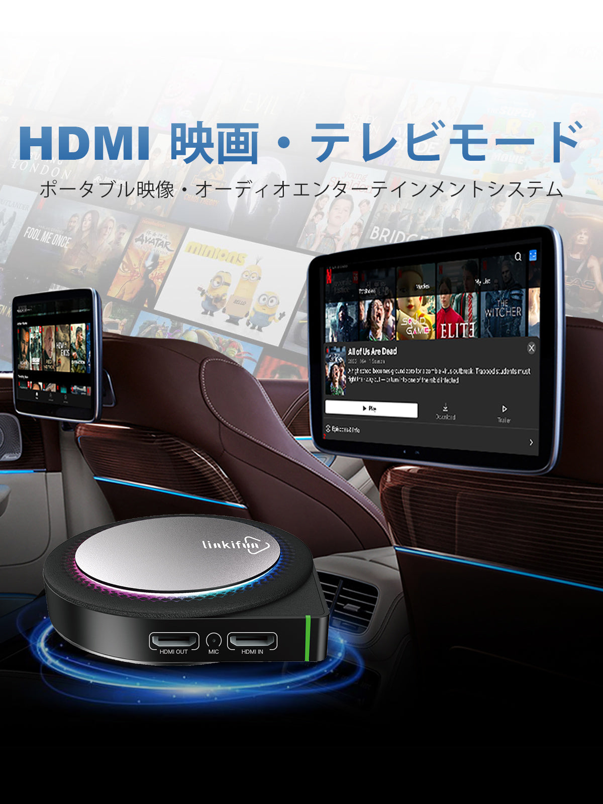 Linkifun™ GT6 Pro Android 13 スマートAIボックス｜ワイヤレスCarPlay