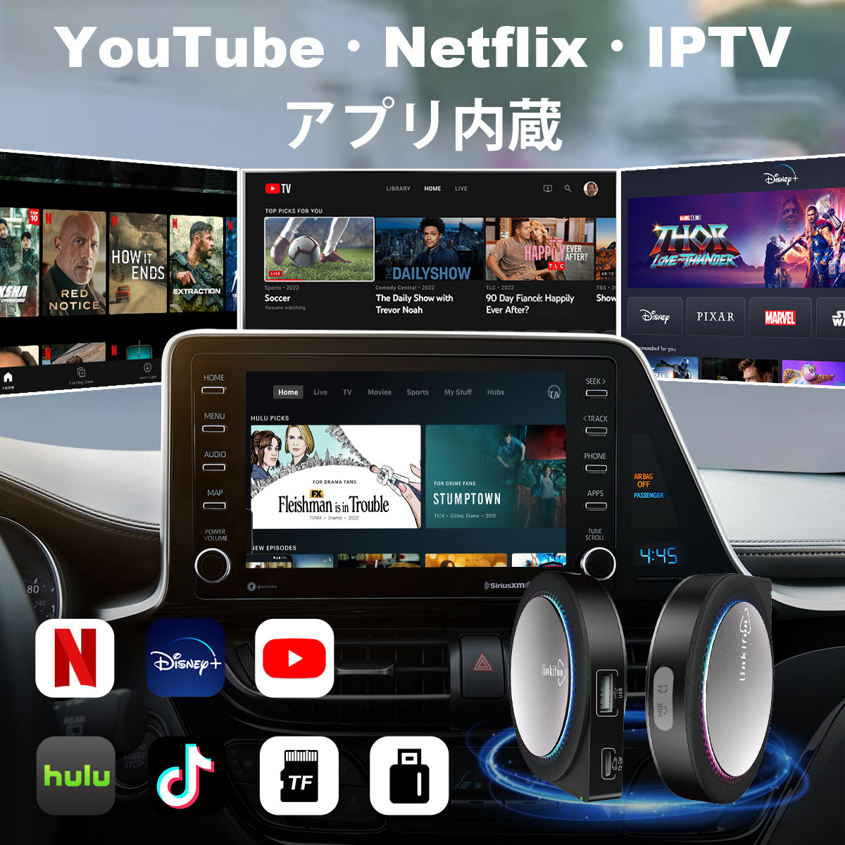 AIBOX Linkifun GT6 Pro&リモコンセット Ottocast Linkifun™ GT6 Pro