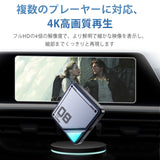 4K Ultra HD media playback on the Linkifun L8 CarPlay Android AI Box, supporting YouTube, Hulu, Netflix, Disney+, and other streaming apps in 3840x2160 resolution.