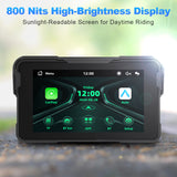 Linkifun™ MT11 5" Motorcycle Navigation Screen with Wireless CarPlay & Android Auto, IP67 Waterproof, Dual Bluetooth, Optional TPMS, Screen Mirroring