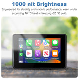 Linkifun MT3A 1000-nit ultra-bright motorcycle display, designed for clear visibility and stable performance in extreme heat and cold conditions.