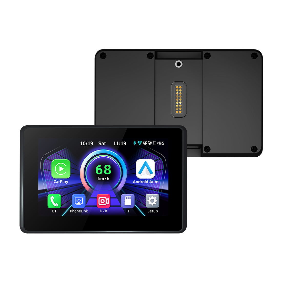 Linkifun™ MT3 5" Motorcycle Screen with Wireless CarPlay/Android Auto, Quick Release & Optional DVR (BMW & Universal)