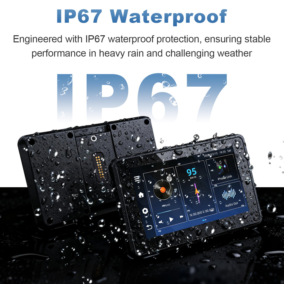 Linkifun™ MT3C 5" BMW Android 14 Smart Digital Display – Google Play, Built-in GPS, Wi-Fi, Wireless CarPlay & Android Auto