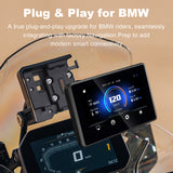 Linkifun MT3 Pro BMW motorcycle display compatible with OEM bracket, offering perfect fit and easy installation without additional adapters.