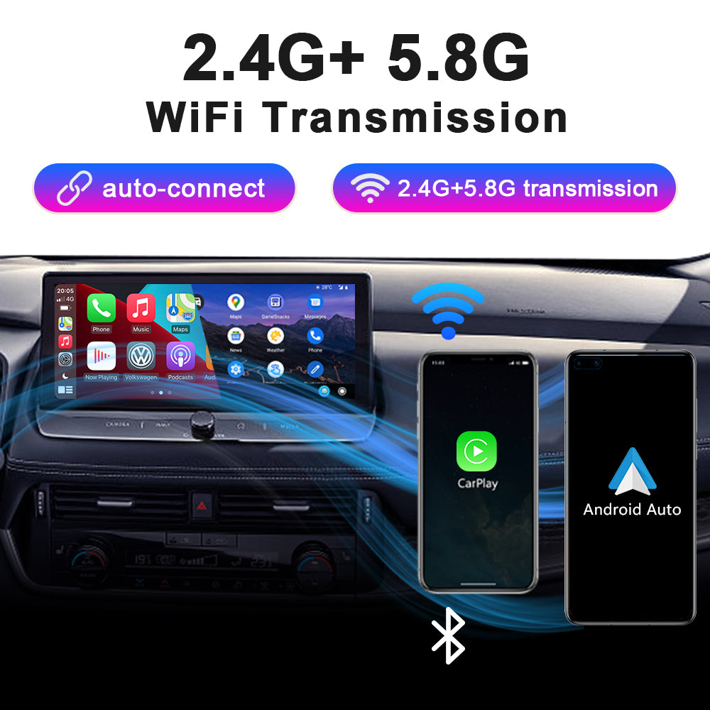 Linkifun™ S3 Wireless Adapter for Seamless Conversion of Wired Carplay & Android Auto to Wireless