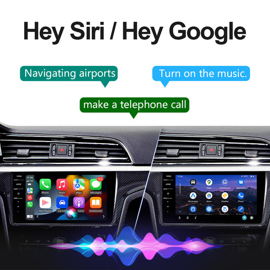 Linkifun S3 wireless adapter enabling voice control for safer and more convenient driving, supporting navigation, phone calls, and music.