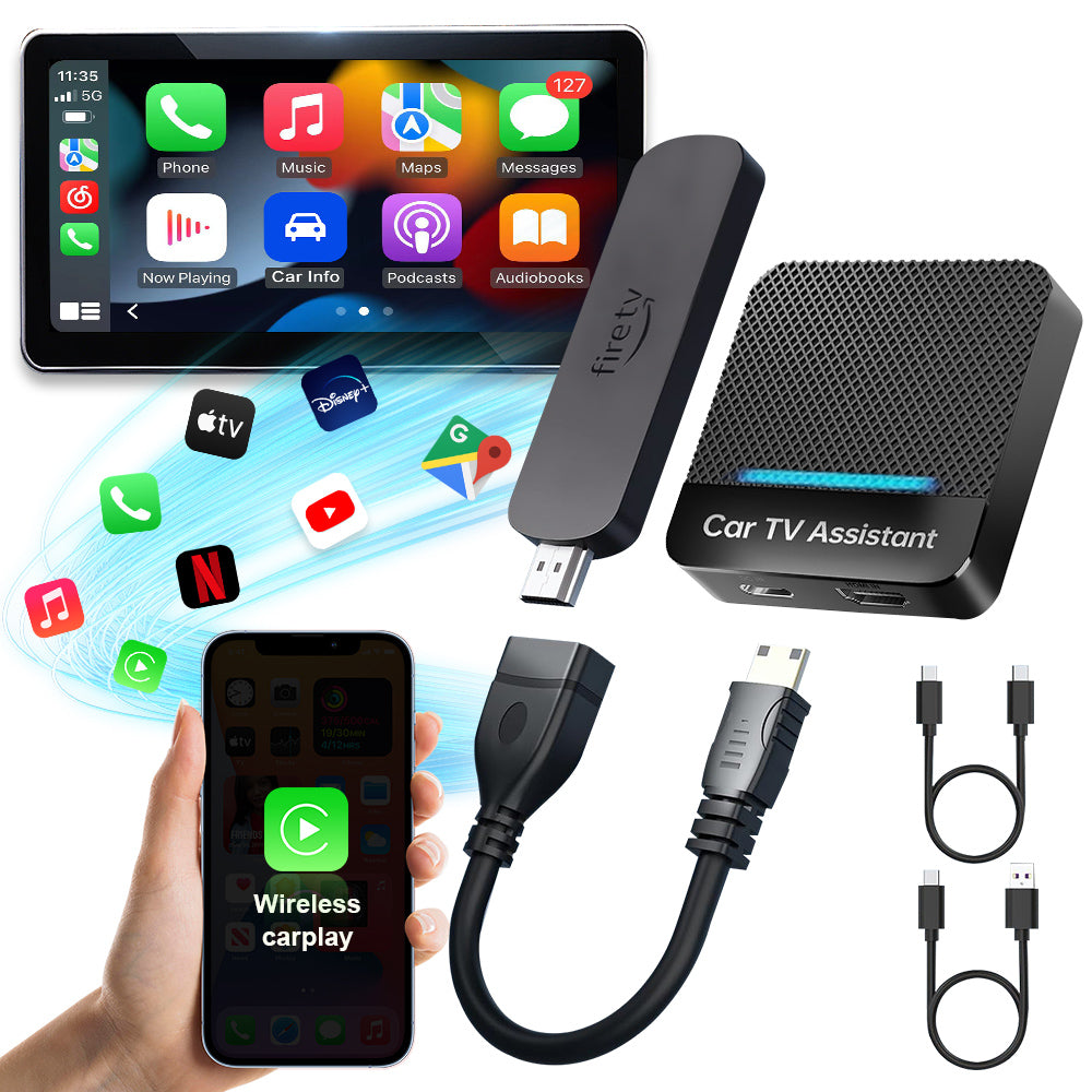 Linkifun™ Y3H Car TV Mate Pro 2-in-1 HDMI & Wireless CarPlay