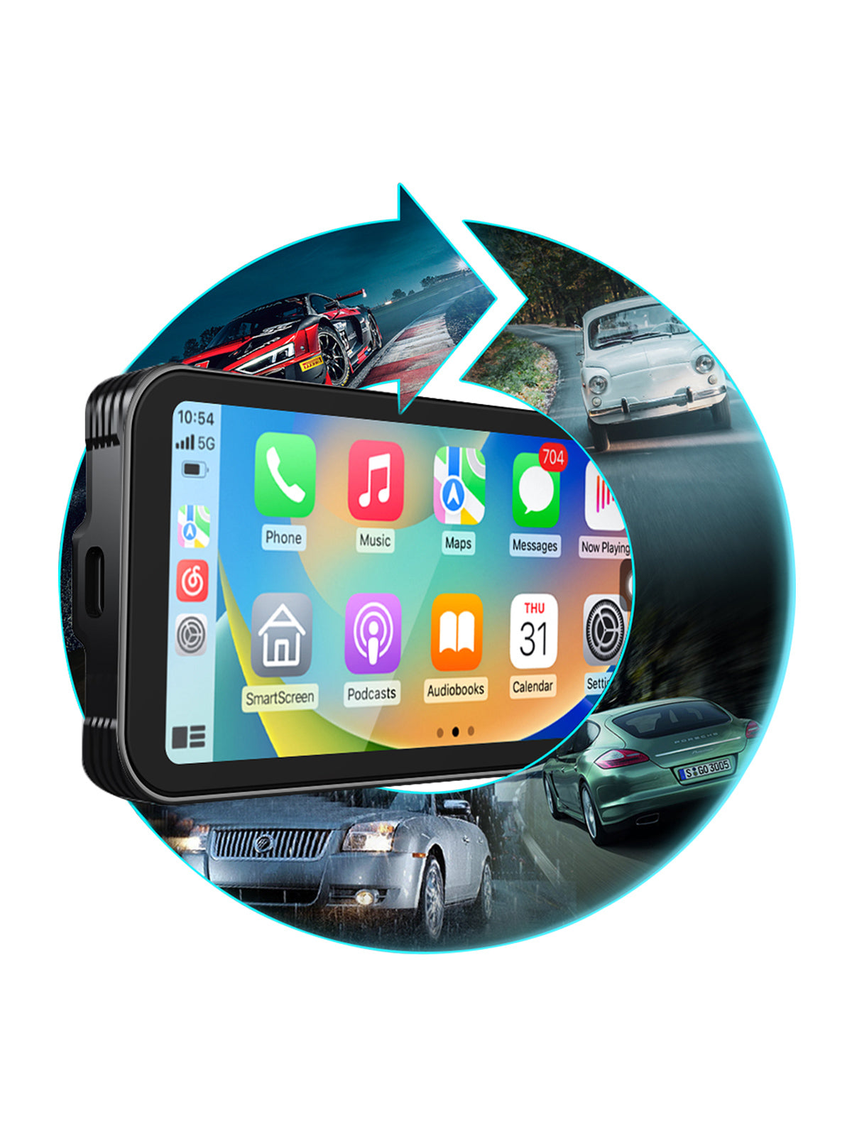 Motorcycle dash cam with a 64GB high-endurance memory card for extended and reliable recording under various conditions.