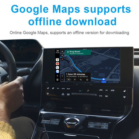 Linkifun A1 using Google Maps and other navigation apps in a car.