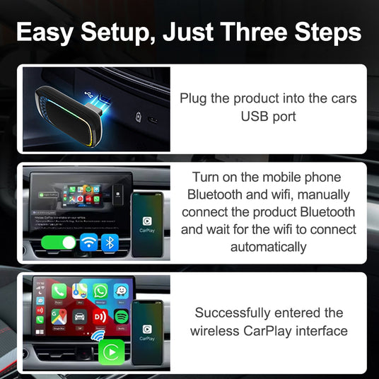 llustration of the quick and straightforward three-step setup process for the Linkifun RGB.