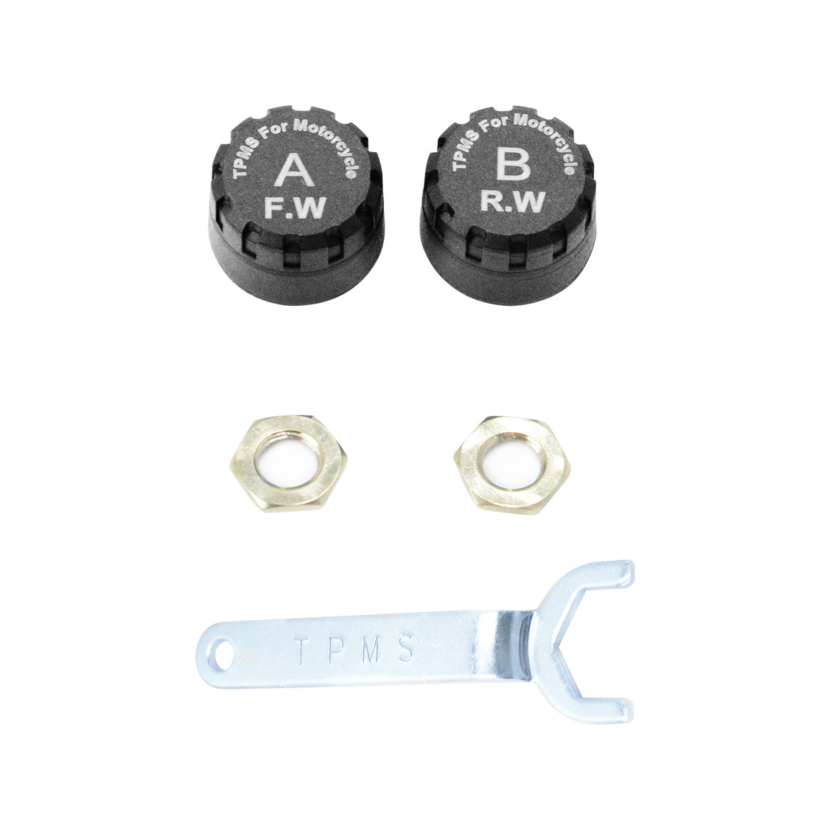 Linkifun™ External TPMS Sensors for Compatible Motorcycle Navigation Screens, Replacement Tire Pressure Monitoring Sensors