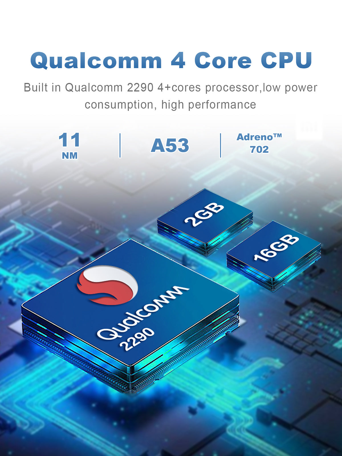 Linkifun GT5 RGB Android 11 Smart AI Box Wireless CarPlay and Android Auto Adapter with Qualcomm 2290 4-core CPU for high performance and low power consumption