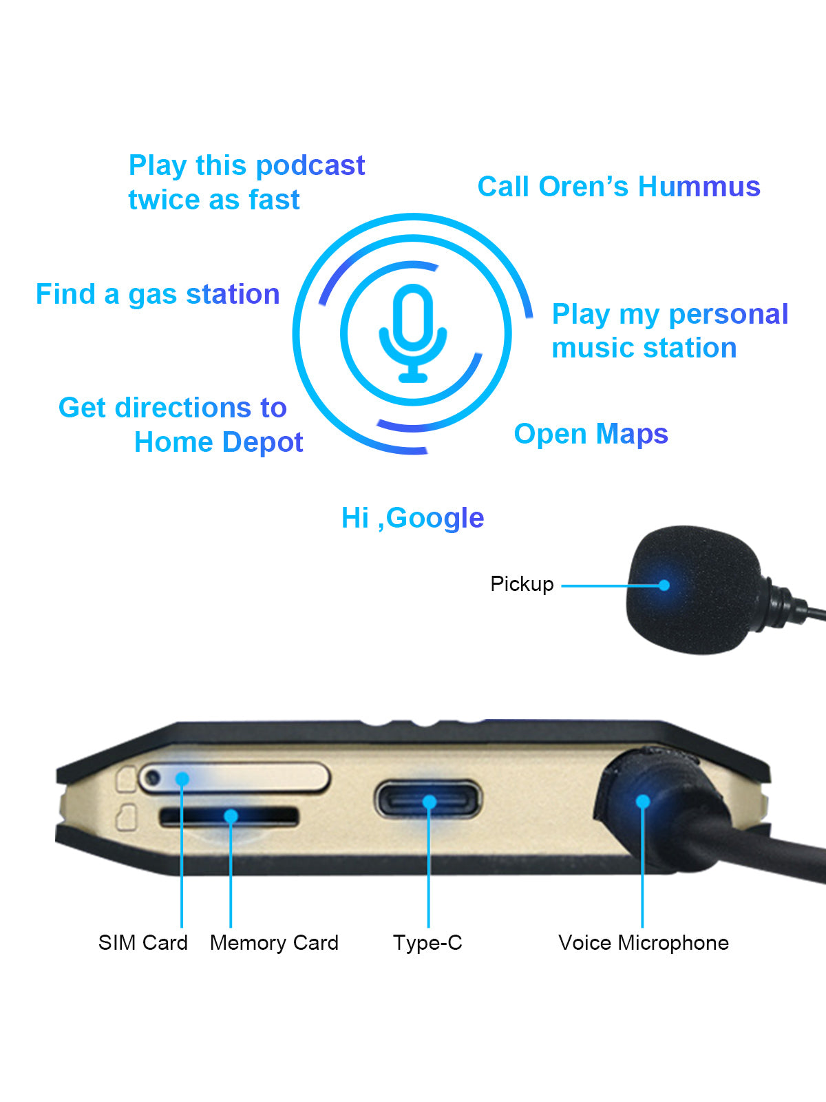 Linkifun GT6 Android 13 Smart AI Box Wireless CarPlay and Android Auto Adapter with plug-and-play microphone for intelligent voice control using Google Assistant for navigation, calls, and music