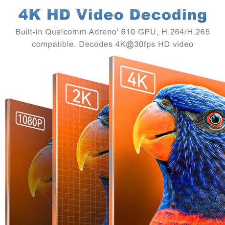 Linkifun GT6 Pro Android 13 Smart AI Box Wireless CarPlay and Android Auto Adapter with 4K HD video decoding using Qualcomm Adreno 610 GPU