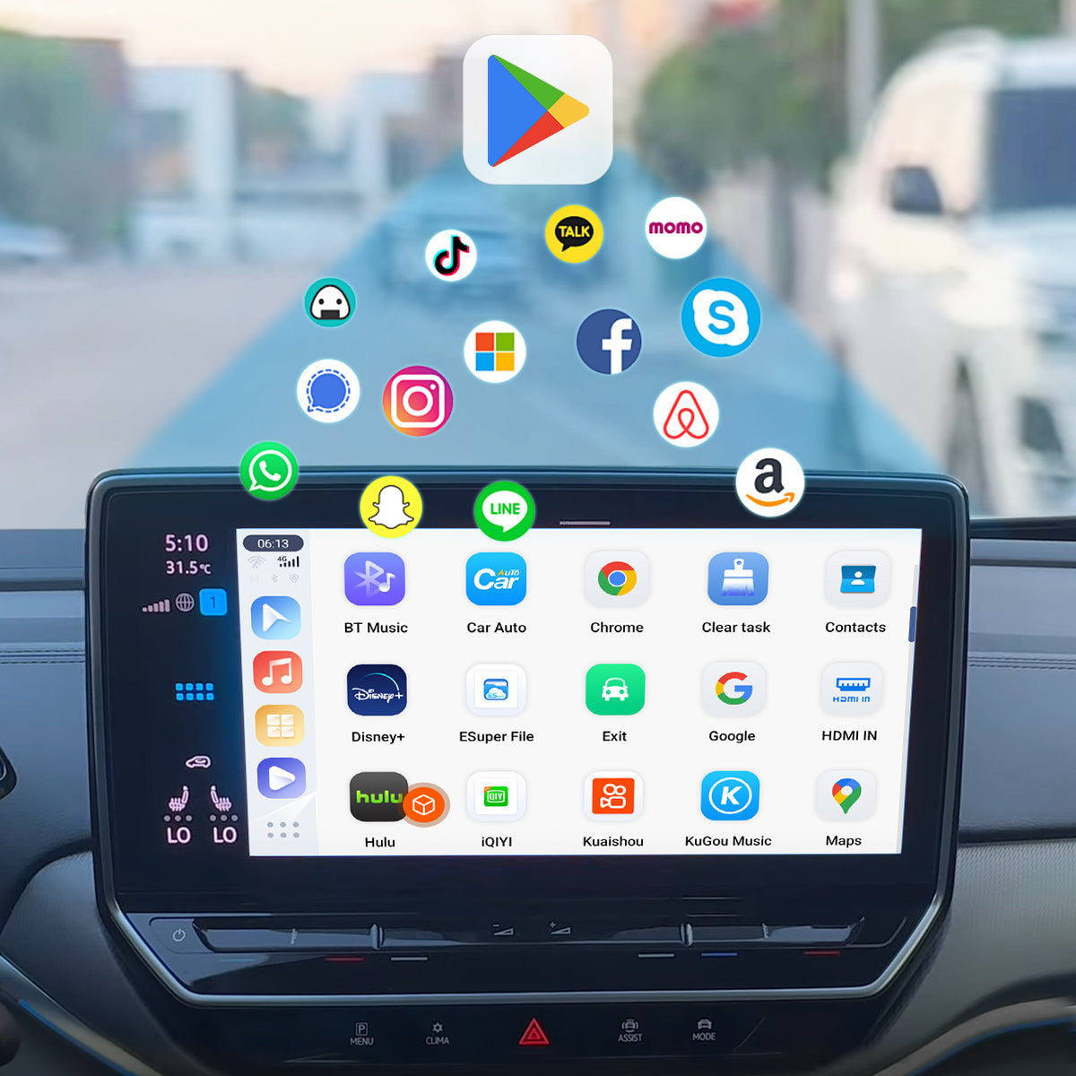 AIBOX Linkifun GT6 Pro&リモコンセット Ottocast Linkifun™ GT6 Pro Android 13 Smart AI Box Wireless CarPlay/Android
