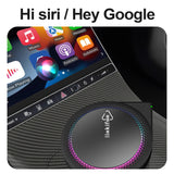 Linkifun™ GT6 Pro Android 13 Smart AI Box Wireless CarPlay/Android Auto Adapter with HDMI and Ambient Lighting