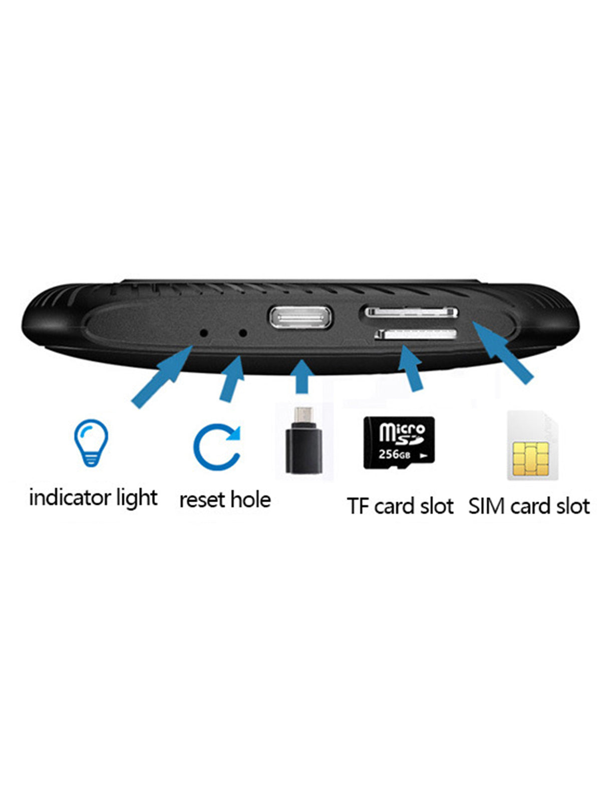 Linkifun GT7 Android 13 Smart AI Box Wireless CarPlay and Android Auto Adapter with SIM card slot for independent internet and TF card slot for expandable memory storage