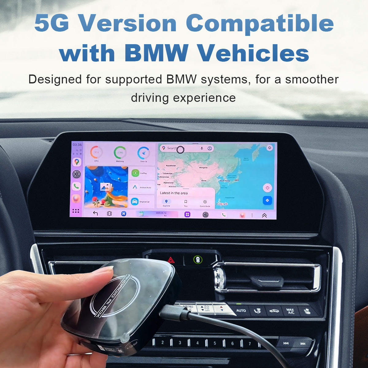 Linkifun™ GT8D Android 15 Smart AI Box – Wireless CarPlay/Android Auto