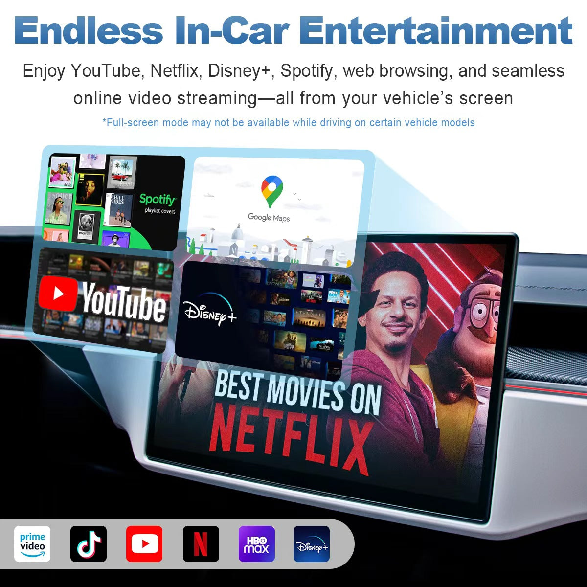 Linkifun™ L10 Android 13 AI Box for Tesla – Wireless CarPlay & Android Auto Support – Google Play, Google Maps, SIM Card & Plug-and-Play