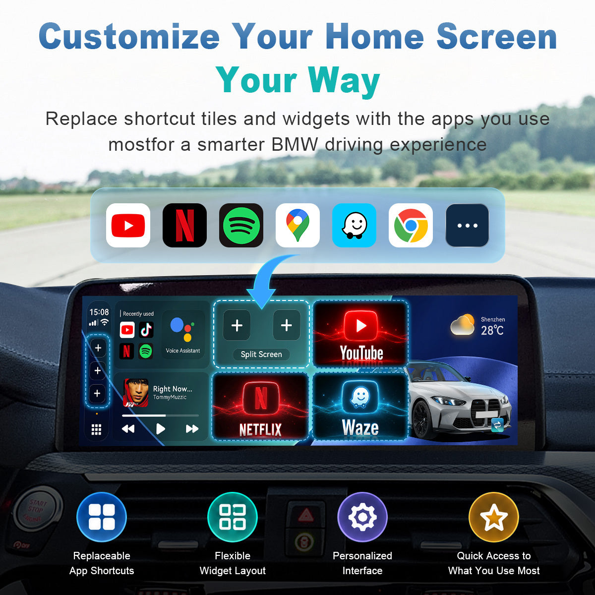 Linkifun™ L11 Max Android 16 Smart AI Box – Wireless CarPlay/Android Auto Adapter with Google Play and Active Cooling Fan