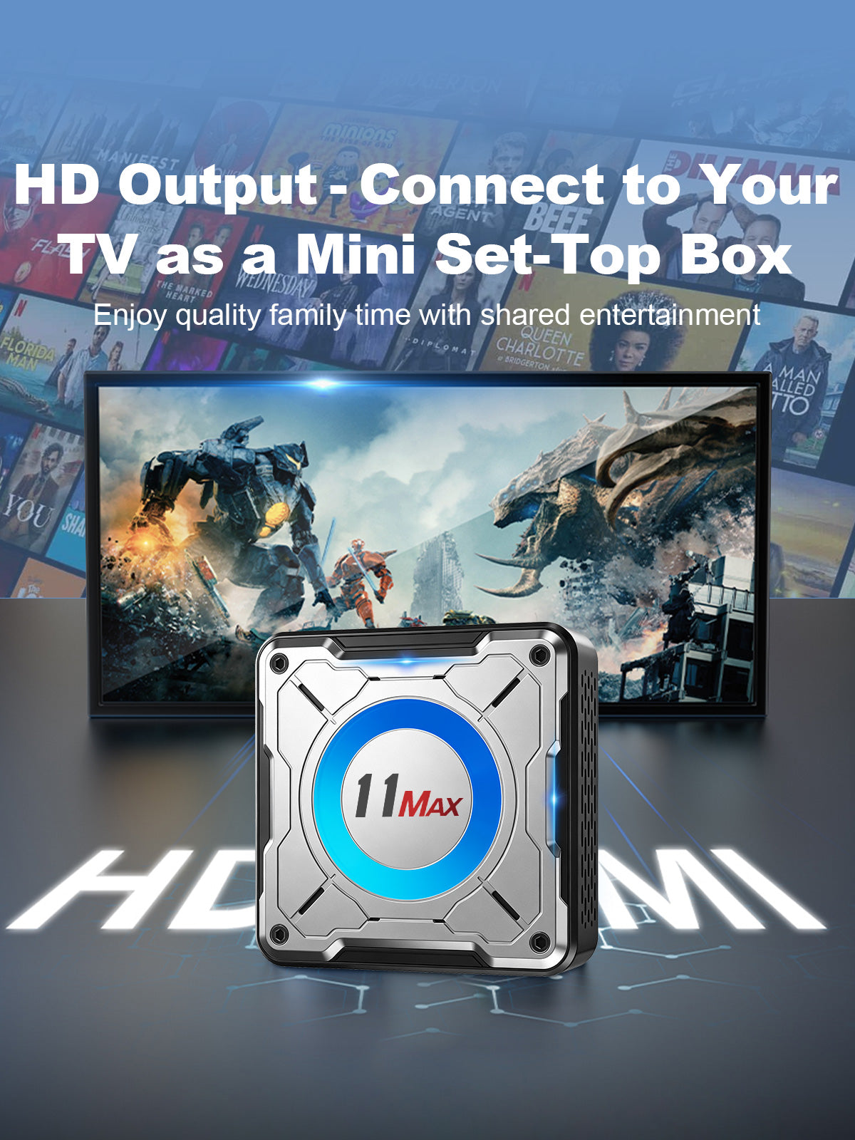Linkifun L11 Max Android 16 Car AI Box with HDMI Out interface for external display and expanded in-car entertainment