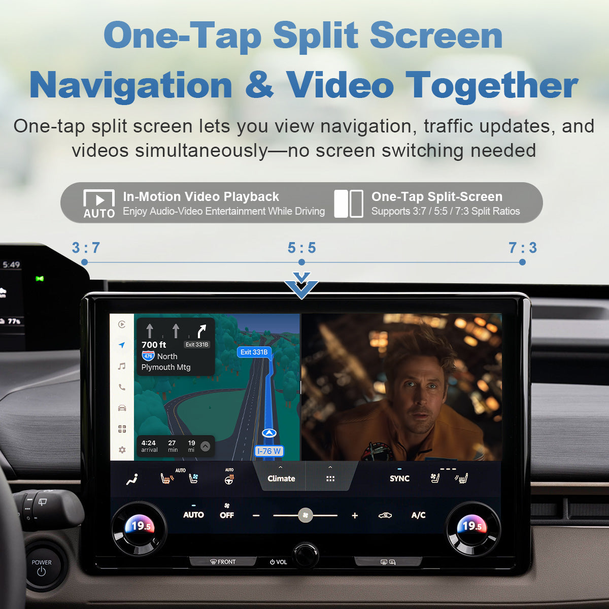 Linkifun™ L11 Max Android 16 Smart AI Box – Wireless CarPlay/Android Auto Adapter with Google Play and Active Cooling Fan