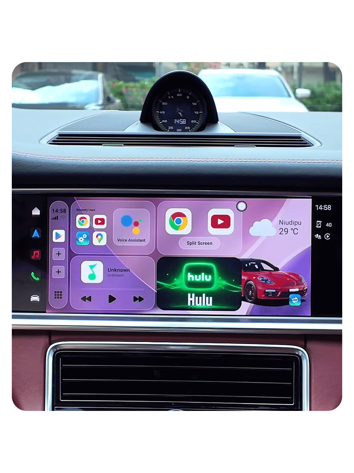 Linkifun L11 Max Car AI Box with customizable vehicle icon allowing users to select a car graphic that matches their vehicle brand