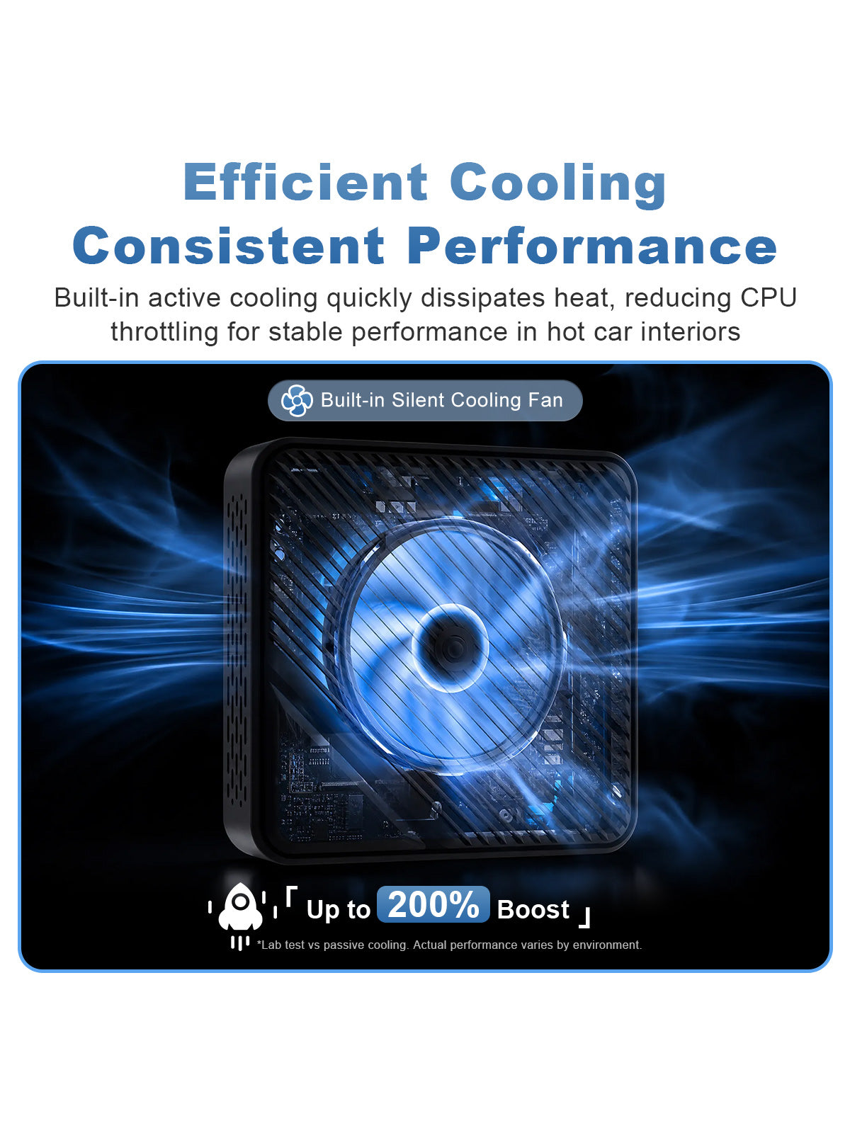Linkifun L8 Max with built-in active cooling fan for improved heat dissipation and stable performance