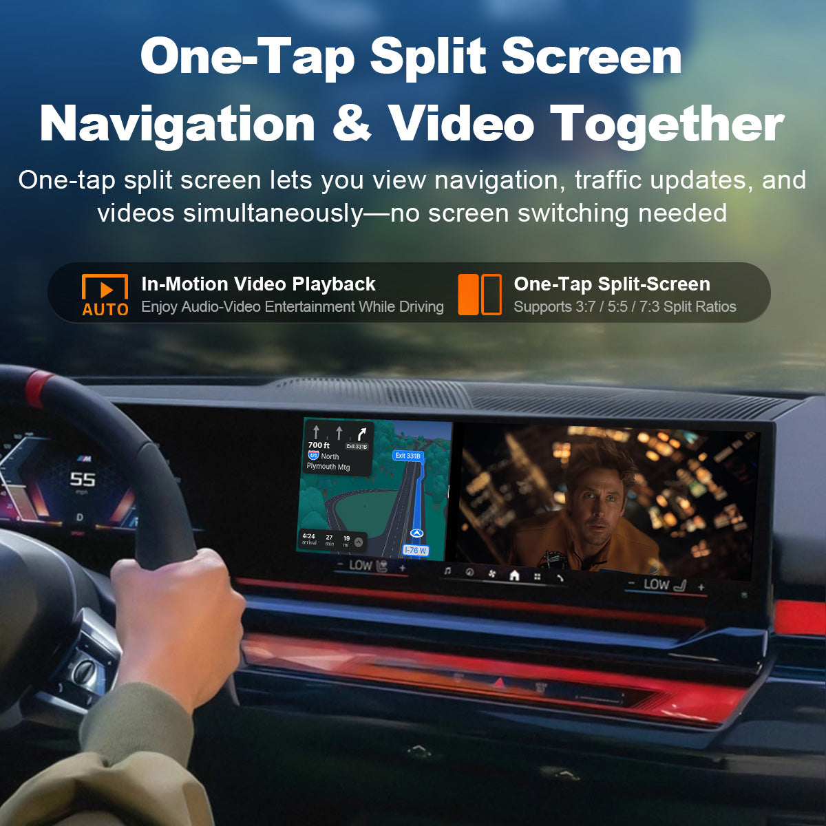 Linkifun™ L8 Max Box AI Android 16 per BMW – Adattatore wireless CarPlay e Android Auto – Aggiorna BMW ID6/ID7/ID8/ID8.5/ID9 con Google Play