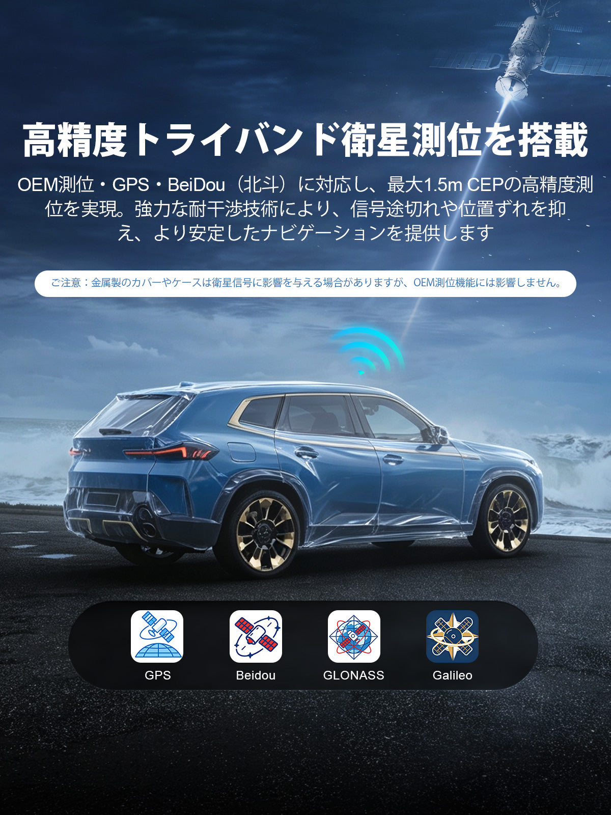 Linkifun L8 Max BMW Android 16 AI Box with built-in GPS navigation, supporting Google Maps, Waze and satellite positioning