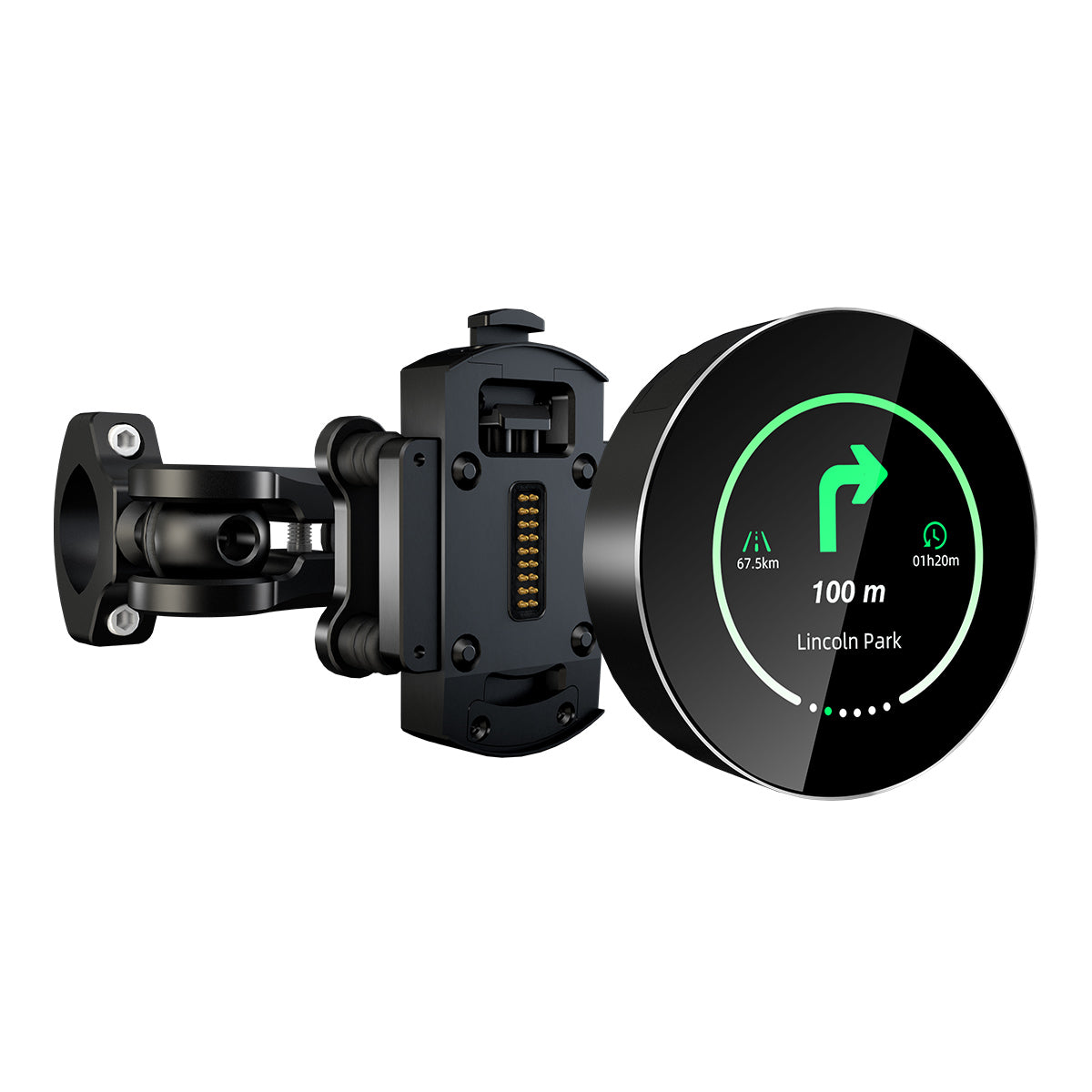 Linkifun™ M0 Motorcycle GPS Navigator – Compact Waterproof Smart Navigation Device with Simplified Display & Glove-Friendly Control (Works with Carbit Ride)